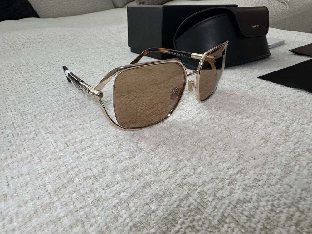 Tom Ford “Goldie” TF1092 Sunglasses — Shiny Rose Gold